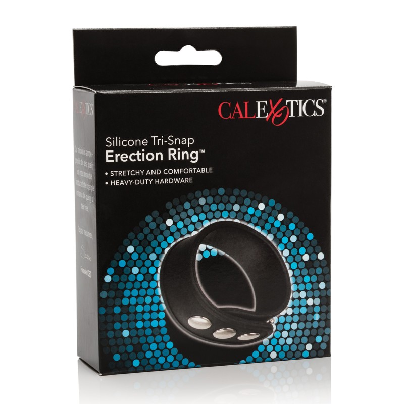 Pierścień-TRI-SNAP ERECTION RING BLACK